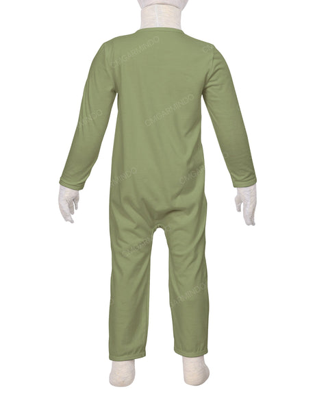 Long Sleeve Binding Zip-Up Pants Onesie