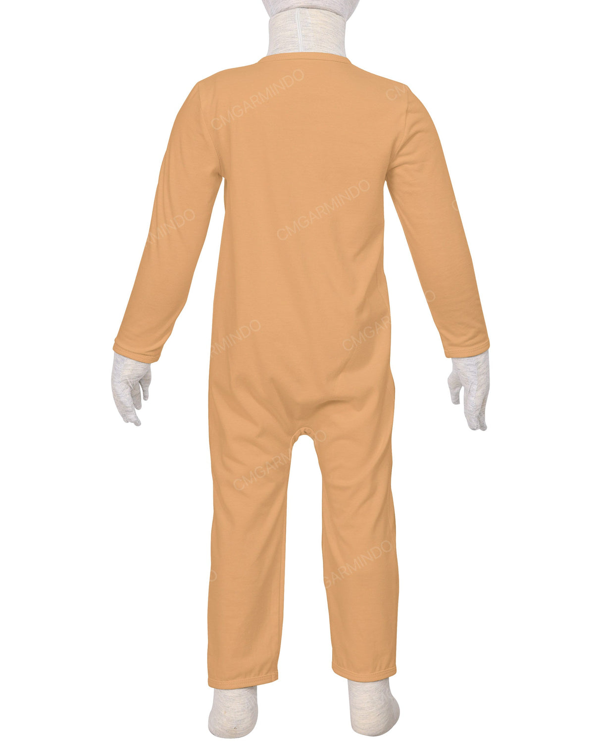Long Sleeve Binding Zip-Up Pants Onesie