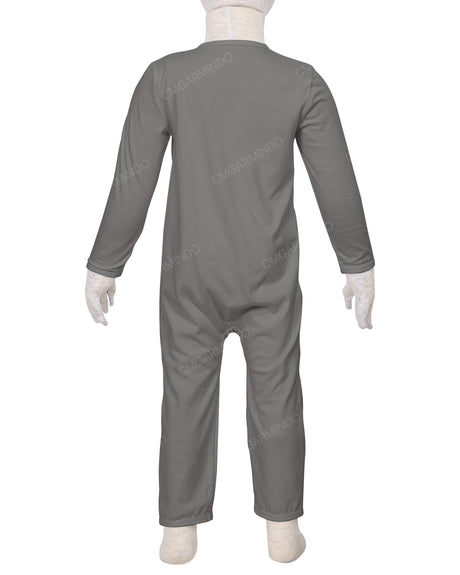 Long Sleeve Binding Zip-Up Pants Onesie