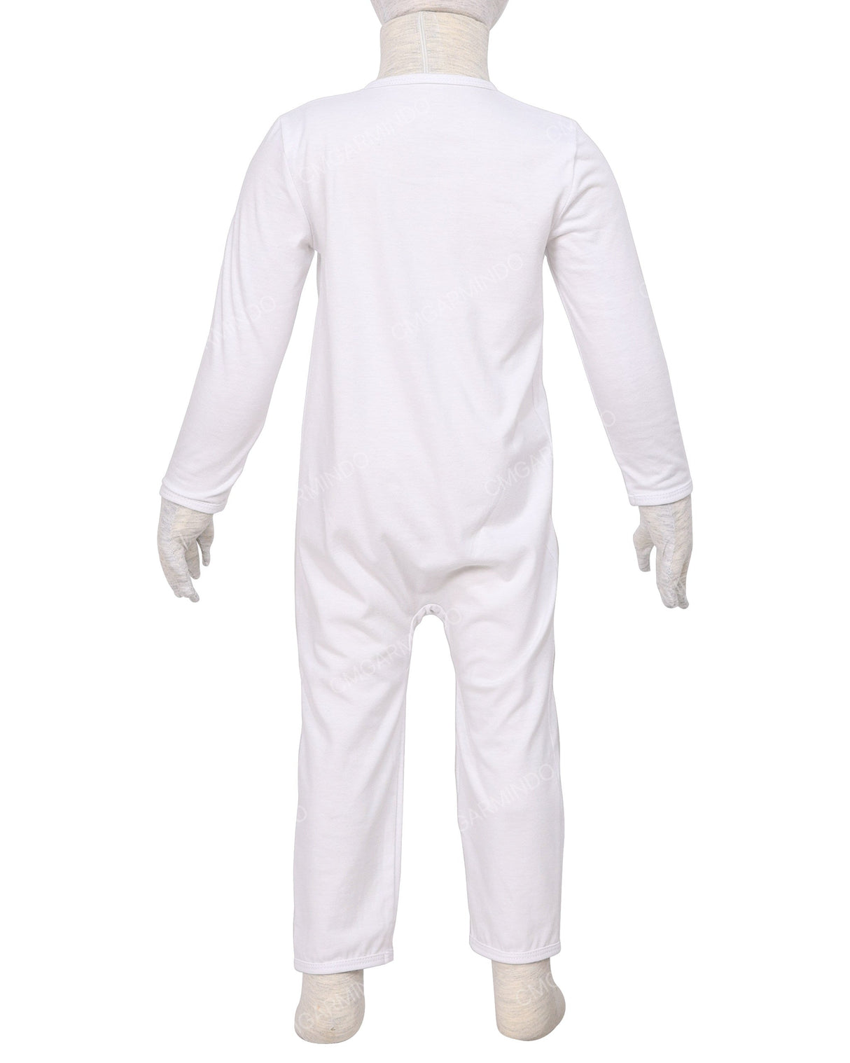 Long Sleeve Binding Zip-Up Pants Onesie