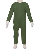 Long Sleeve Binding Zip-Up Pants Onesie