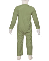 Long Sleeve Binding Zip-Up Pants Onesie