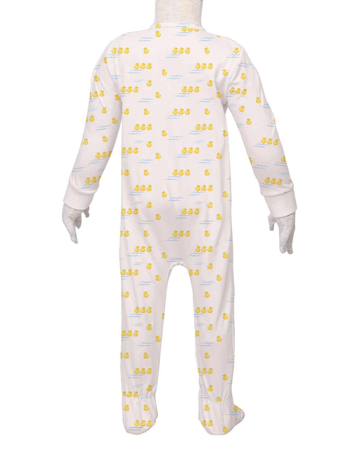 Long Sleeve Zip-Up Pants Feet Onesie