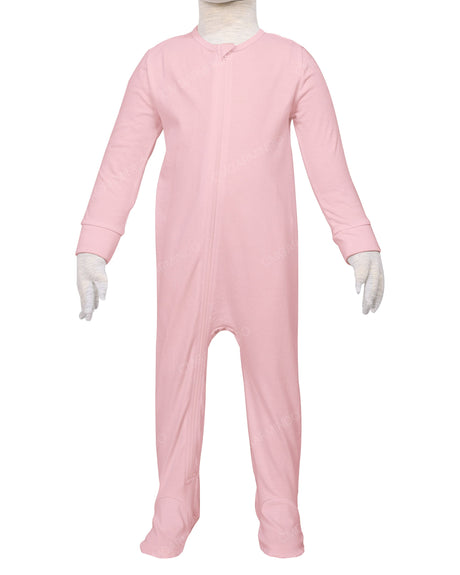 Long Sleeve Zip-Up Pants Feet Onesie