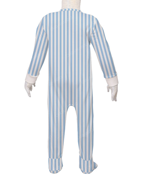 Long Sleeve Zip-Up Pants Feet Onesie