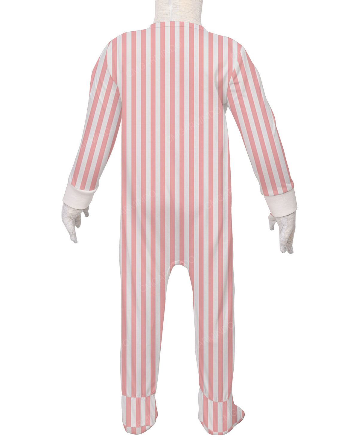 Long Sleeve Zip-Up Pants Feet Onesie