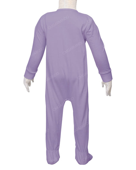 Long Sleeve Zip-Up Pants Feet Onesie