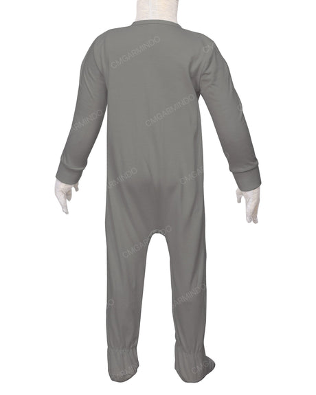 Long Sleeve Zip-Up Pants Feet Onesie