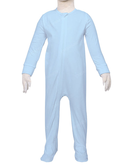 Long Sleeve Zip-Up Pants Feet Onesie
