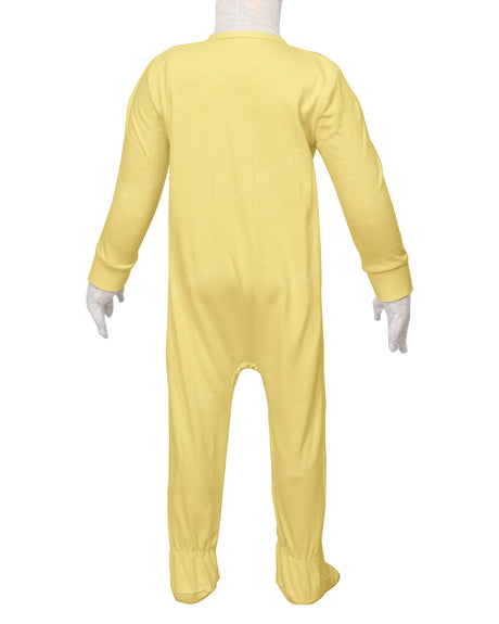 Long Sleeve Zip-Up Pants Feet Onesie