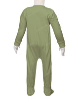 Long Sleeve Zip-Up Pants Feet Onesie