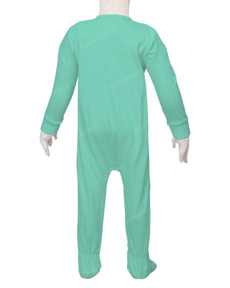 Long Sleeve Zip-Up Pants Feet Onesie