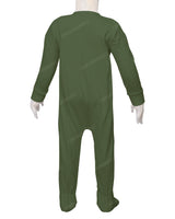 Long Sleeve Zip-Up Pants Feet Onesie