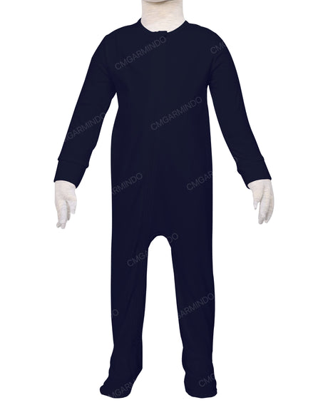 Long Sleeve Zip-Up Pants Feet Onesie