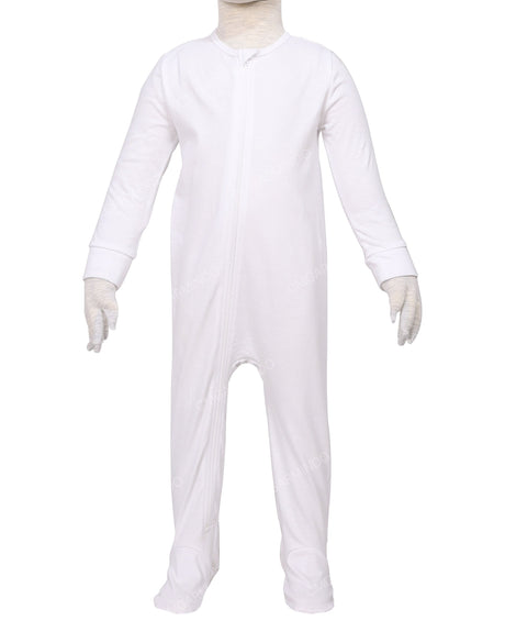 Long Sleeve Zip-Up Pants Feet Onesie