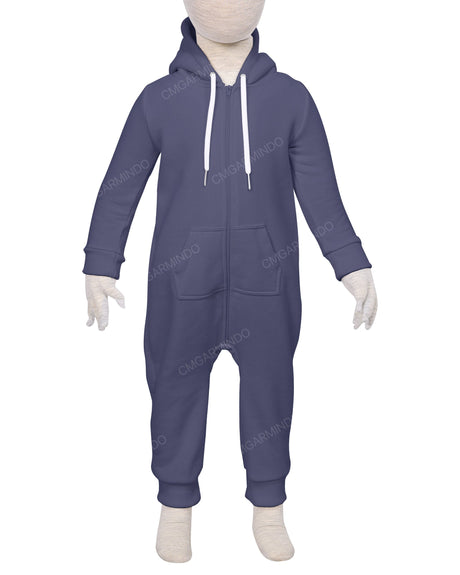 Long Sleeve Hoodie Zip-Up Pants Onesie