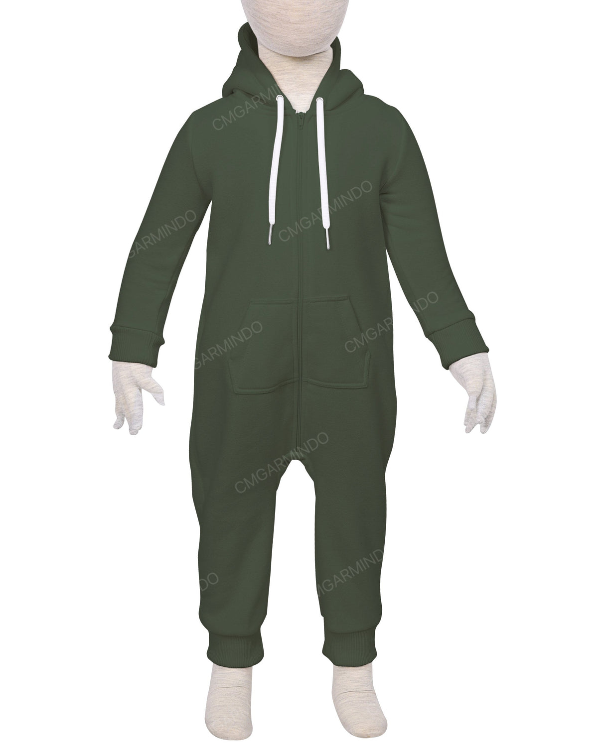 Long Sleeve Hoodie Zip-Up Pants Onesie
