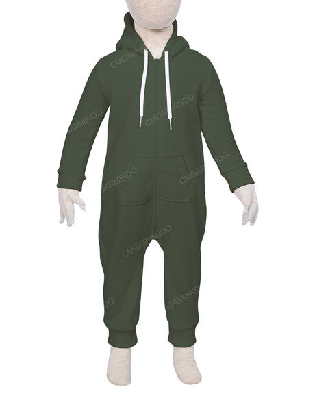 Long Sleeve Hoodie Zip-Up Pants Onesie