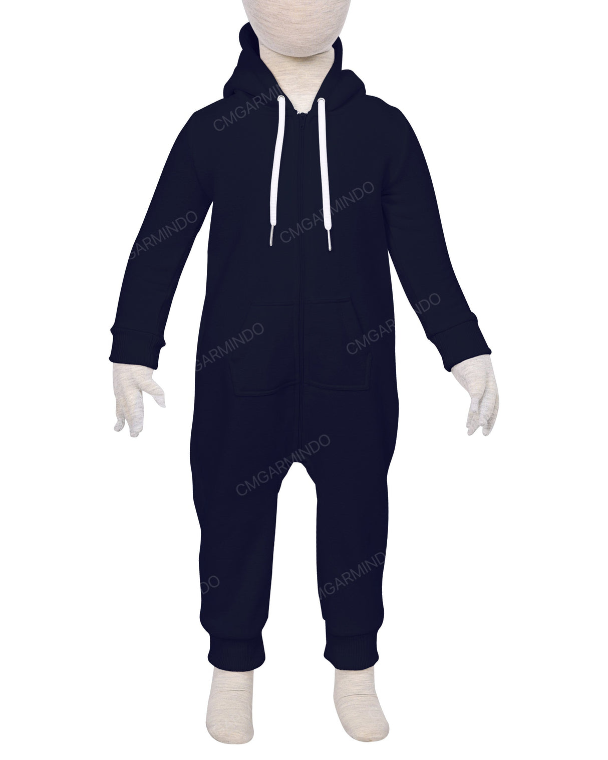 Long Sleeve Hoodie Zip-Up Pants Onesie