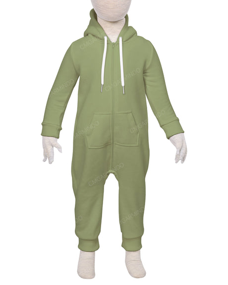 Long Sleeve Hoodie Zip-Up Pants Onesie