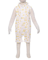 Sleeveless Hoodie Zip-Up Shorts Onesie