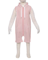 Sleeveless Hoodie Zip-Up Shorts Onesie