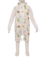 Sleeveless Hoodie Zip-Up Shorts Onesie