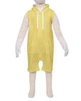 Sleeveless Hoodie Zip-Up Shorts Onesie