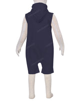 Sleeveless Hoodie Zip-Up Shorts Onesie