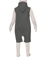 Sleeveless Hoodie Zip-Up Shorts Onesie