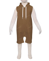 Sleeveless Hoodie Zip-Up Shorts Onesie