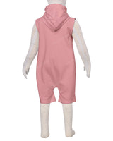 Sleeveless Hoodie Zip-Up Shorts Onesie