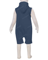 Sleeveless Hoodie Zip-Up Shorts Onesie