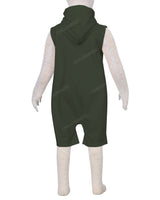 Sleeveless Hoodie Zip-Up Shorts Onesie