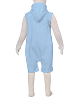 Sleeveless Hoodie Zip-Up Shorts Onesie