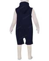 Sleeveless Hoodie Zip-Up Shorts Onesie