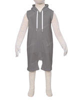 Sleeveless Hoodie Zip-Up Shorts Onesie