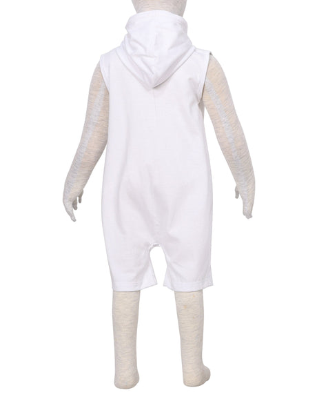 Sleeveless Hoodie Zip-Up Shorts Onesie