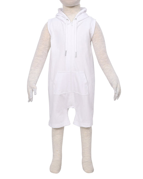 Sleeveless Hoodie Zip-Up Shorts Onesie