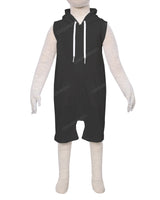 Sleeveless Hoodie Zip-Up Shorts Onesie