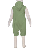 Sleeveless Hoodie Zip-Up Shorts Onesie