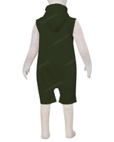 Sleeveless Hoodie Zip-Up Shorts Onesie