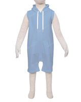 Sleeveless Hoodie Zip-Up Shorts Onesie