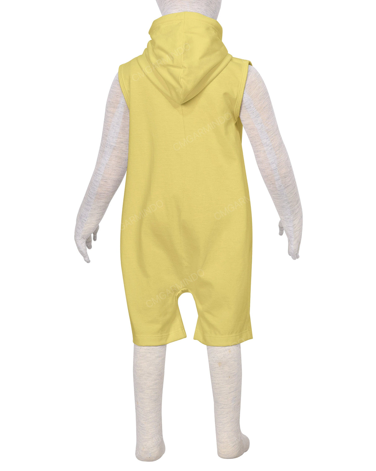 Sleeveless Hoodie Zip-Up Shorts Onesie