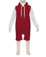 Sleeveless Hoodie Zip-Up Shorts Onesie