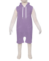 Sleeveless Hoodie Zip-Up Shorts Onesie