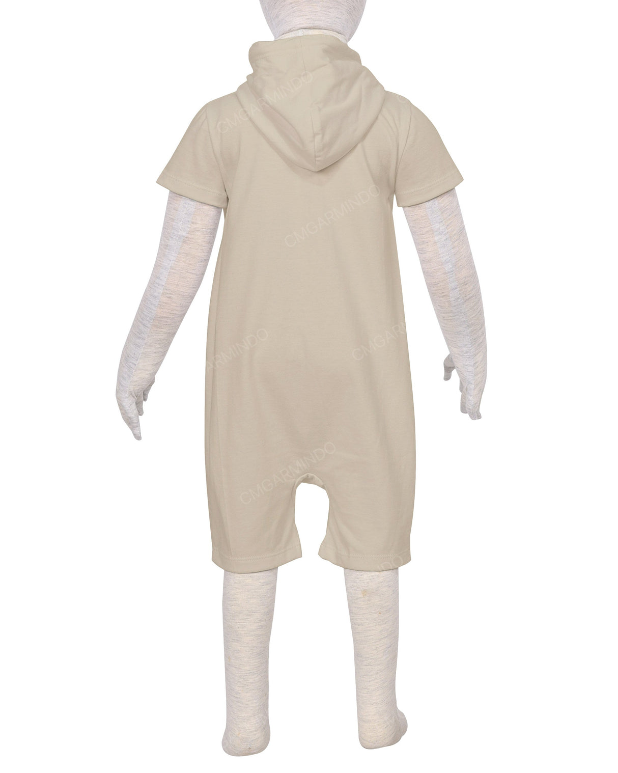 Short Sleeve Hoodie Zip-Up Shorts Onesie