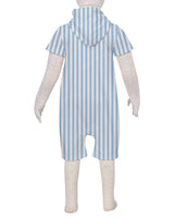 Short Sleeve Hoodie Zip-Up Shorts Onesie