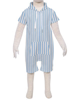 Short Sleeve Hoodie Zip-Up Shorts Onesie