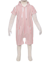 Short Sleeve Hoodie Zip-Up Shorts Onesie